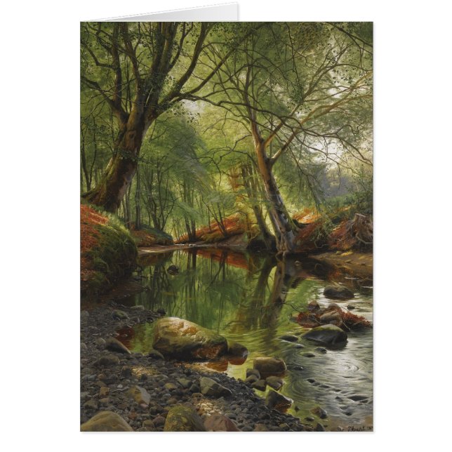 Peder Mønsted A woodland stream CC0465 Card (Vorne)