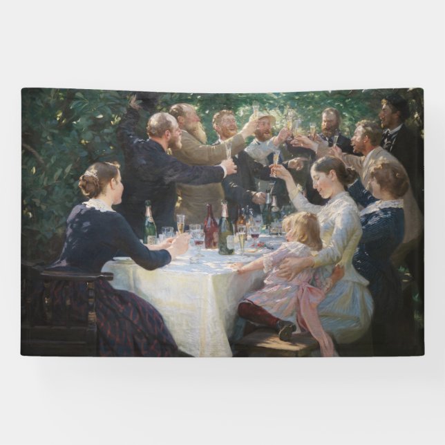 Peder Severin Kroyer - Angesagt, Angesagt, Hurrah! Banner (Horizontal)