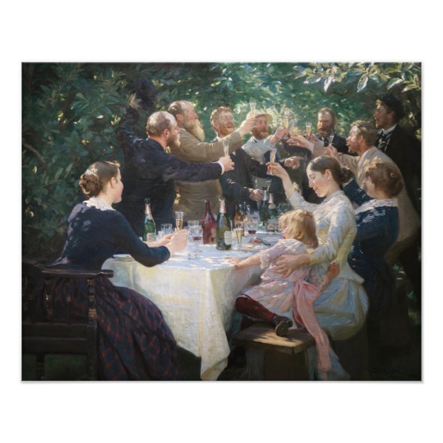 Peder Severin Kroyer - Angesagt, Angesagt, Hurrah! Fotodruck (Vorne)
