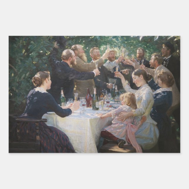Peder Severin Kroyer - Angesagt, Angesagt, Hurrah Geschenkpapier Set (Vorderseite)