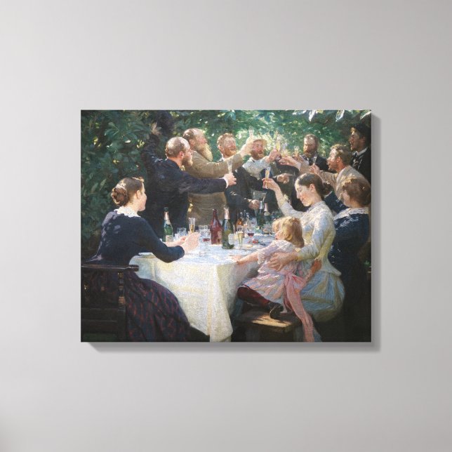 Peder Severin Kroyer - Angesagt, Angesagt, Hurrah! Leinwanddruck (Vorderseite)