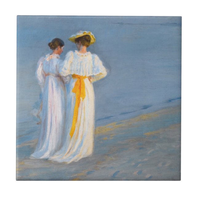 Peder Severin Kroyer - Anna Ancher & Marie Kroyer Fliese (Vorderseite)