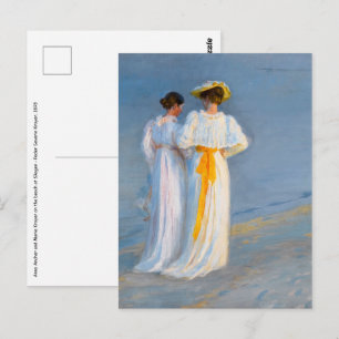 Peder Severin Kroyer - Anna Ancher & Marie Kroyer Postkarte