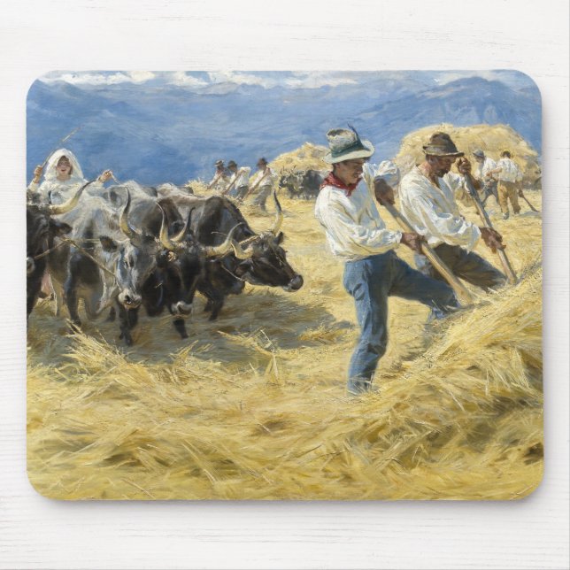 Peder Severin Kroyer - Bedrohung in den Abruzzen Mousepad (Vorne)