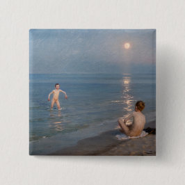 Peder Severin Kroyer - Jungen baden in Skagen Button