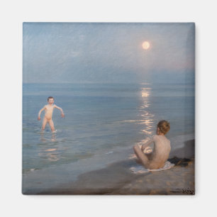 Peder Severin Kroyer - Jungen baden in Skagen Magnet