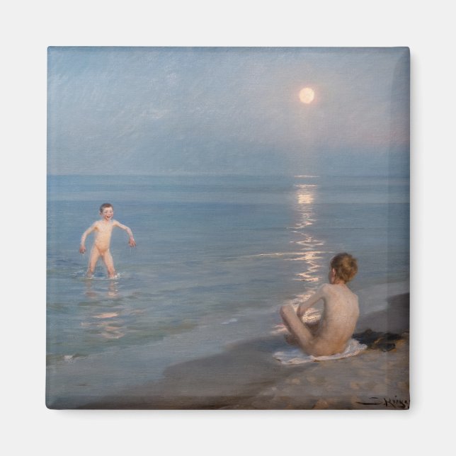 Peder Severin Kroyer - Jungen baden in Skagen Magnet (Vorne)