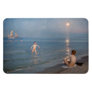 Peder Severin Kroyer - Jungen baden in Skagen Magnet