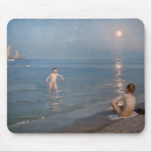 Peder Severin Kroyer - Jungen baden in Skagen Mousepad