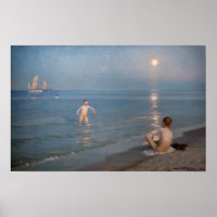 Peder Severin Kroyer - Jungen baden in Skagen
