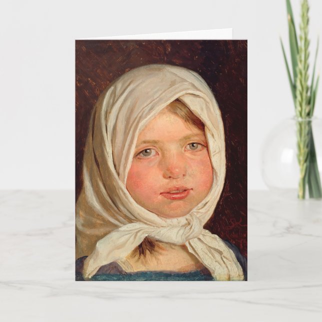 Peder Severin Kroyer - Kleines Mädchen aus Hornbae Karte (Vorderseite)