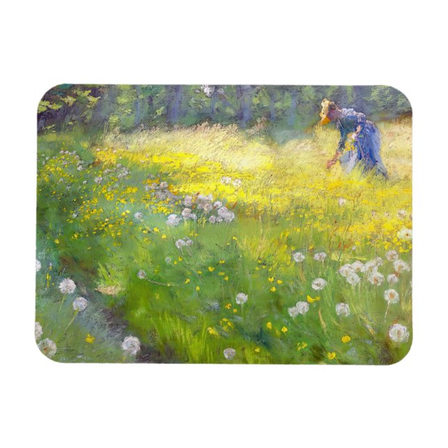 Peder Severin Kroyer - Marie Kroyer im Garten Magnet (Horizontal)