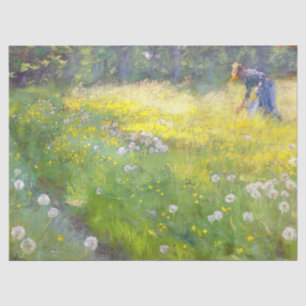 Peder Severin Kroyer - Marie Kroyer im Garten Seidenpapier