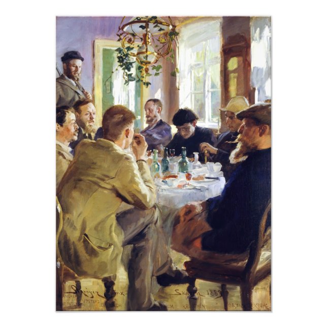Peder Severin Kroyer - Mittagessen Fotodruck (Vorne)