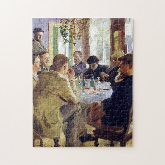 Peder Severin Kroyer - Mittagessen Puzzle (Vertikal)