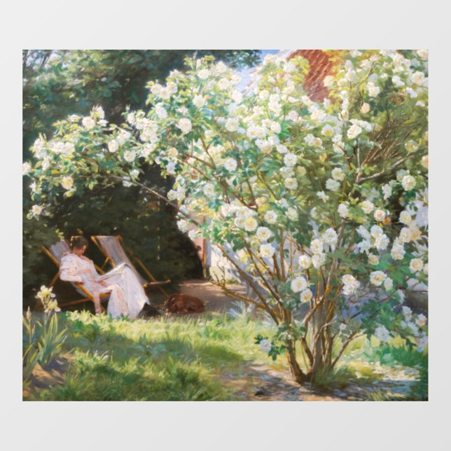 Peder Severin Kroyer - Rose Fensteraufkleber (Blatt)