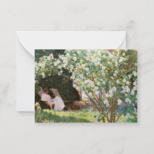 Peder Severin Kroyer - Rose Mitteilungskarte