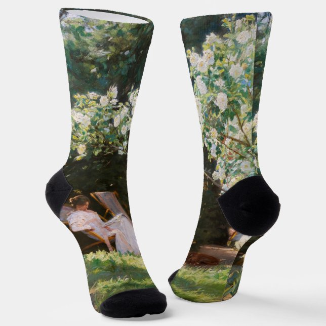 Peder Severin Kroyer - Rose Socken (Gewinkelt)