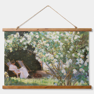 Peder Severin Kroyer - Rose Wandteppich Mit Holzrahmen