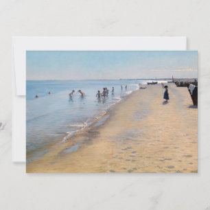 Peder Severin Kroyer - Sommertag am Skagen Beach Dankeskarte