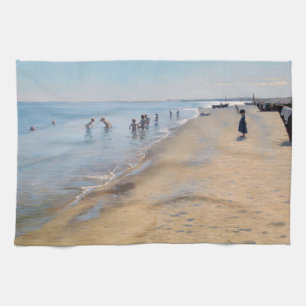 Peder Severin Kroyer - Sommertag am Skagen Beach Geschirrtuch