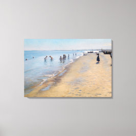 Peder Severin Kroyer - Sommertag am Skagen Beach Leinwanddruck