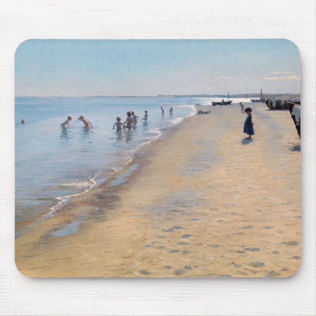 Peder Severin Kroyer - Sommertag am Skagen Beach Mousepad (Vorne)