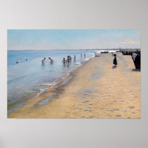Peder Severin Kroyer - Sommertag am Skagen Beach Poster