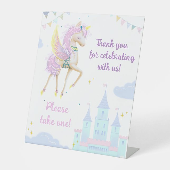 Pedestal Sign "Bitte nehmen Sie eins!" für den Geb Sockelschild (Vorderseite)