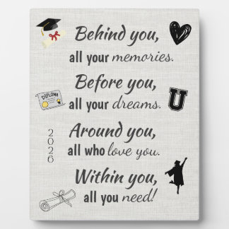 Pedestal Sign for Graduate Fotoplatte