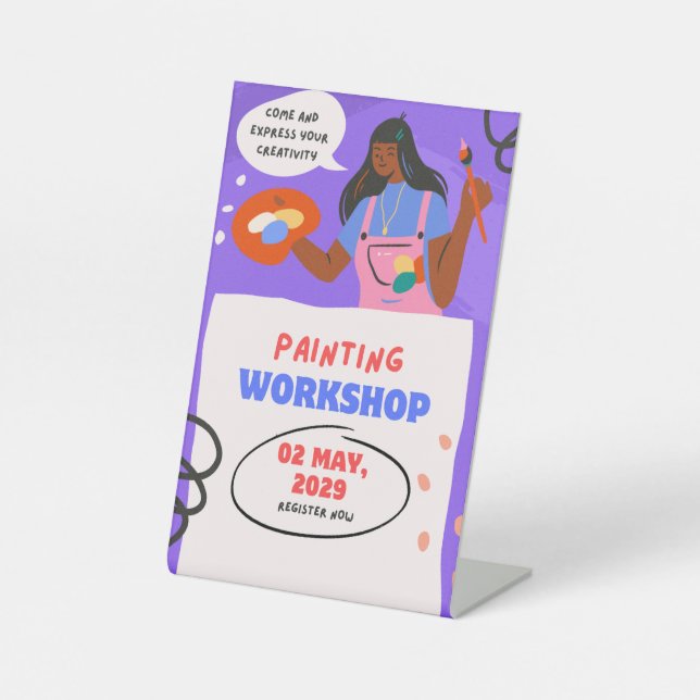 Pedestal Sign Sockelschild (Vorderseite)