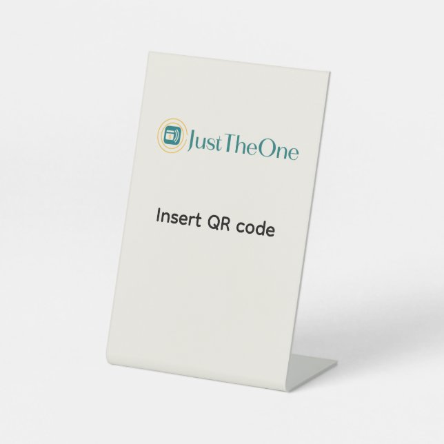 Pedestal Sign Sockelschild (Vorderseite)