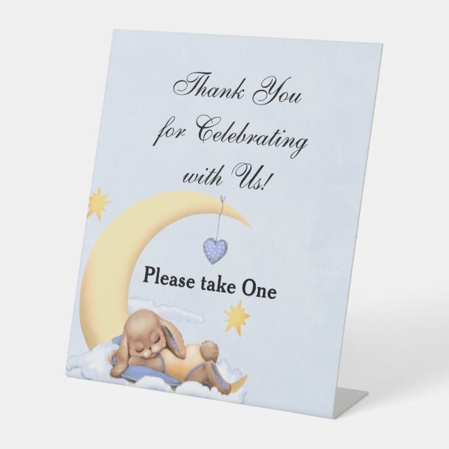 Pedestal Sign Vielen Dank für Ihre Feier mit uns! Sockelschild (Vorderseite)