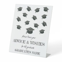 Pedestal-Zeichen der Graduierungspartei