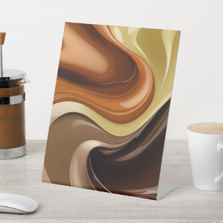 Pedestal-Zeichen in abstrakter Grafik Sockelschild