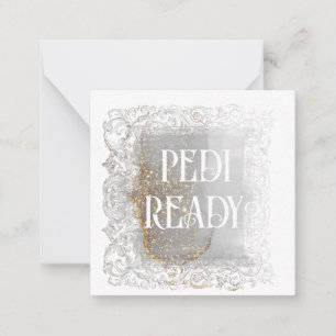 *~* PEDI BEREIT? AP63 Relationship Flat Note Card Mitteilungskarte