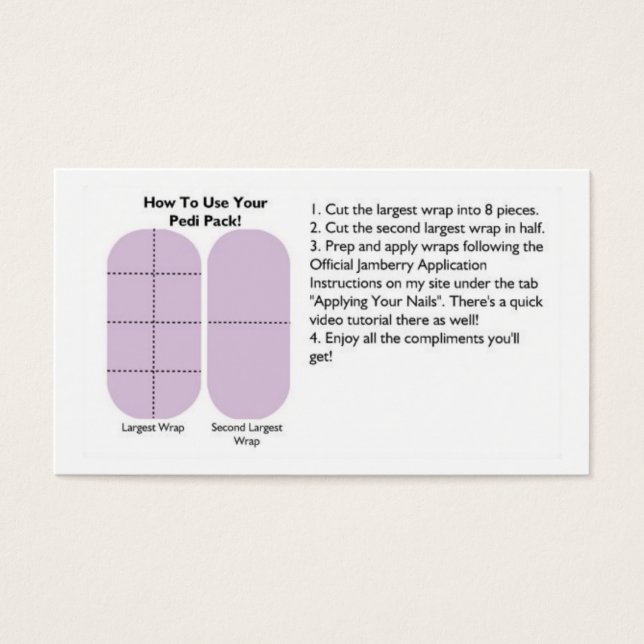 Pedi Pack Cards (Vorderseite)