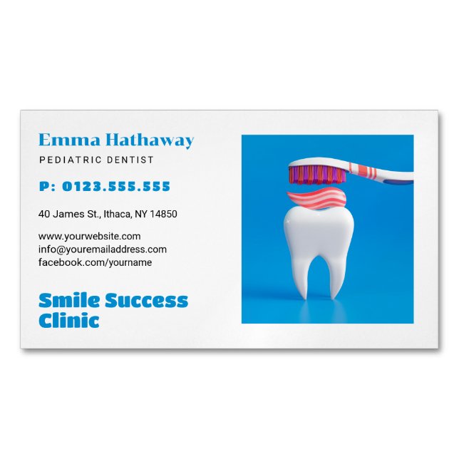 Pediatric Dentist | Dental Practice Business Card Magnetische Visitenkarte (Vorderseite)