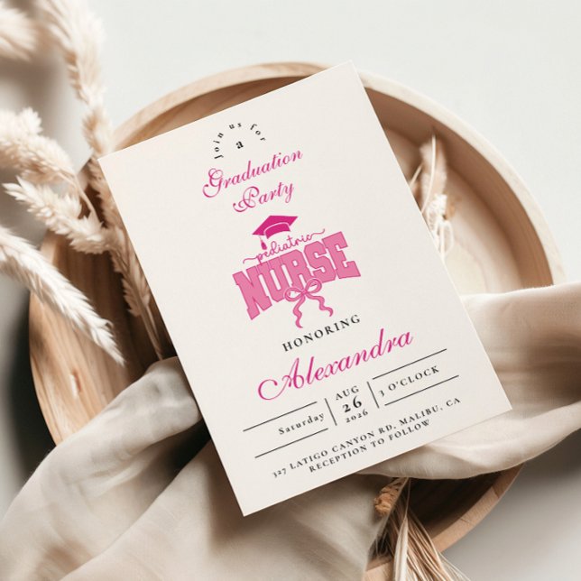 Pediatric Nurse Graduation Party Einladung (Von Creator hochgeladen)