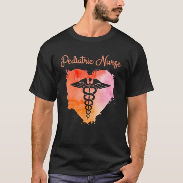 Pediatric Nurse  Nurses Nursing Graduation Caduceu T-Shirt (Vorderseite)