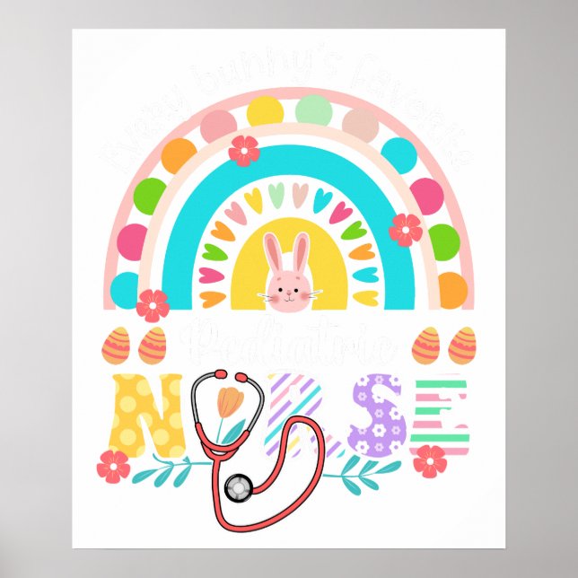 pediatric nurse, retro, vintage poster (Vorne)