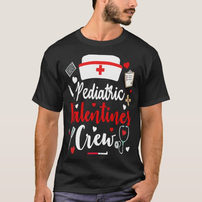 Pediatric Nurse Valentines Crew  Valentines Day Nu T-Shirt (Vorderseite)