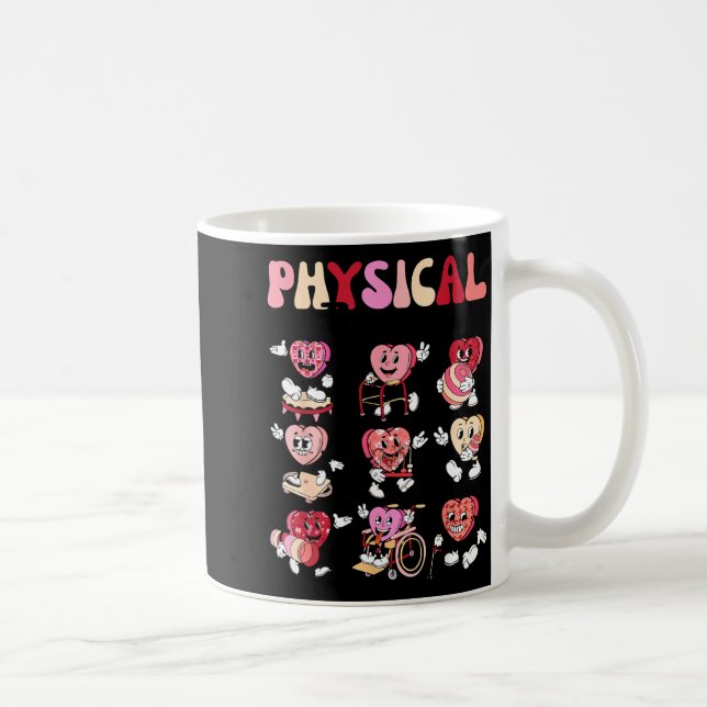 Pediatric Physical Therapy Pt Pta Happy Valentine' Kaffeetasse (Rechts)