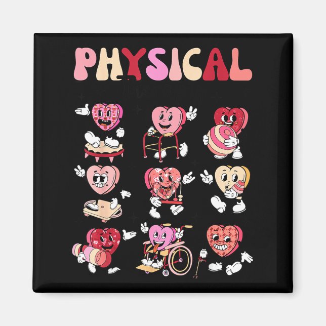 Pediatric Physical Therapy Pt Pta Happy Valentine' Magnet (Vorne)