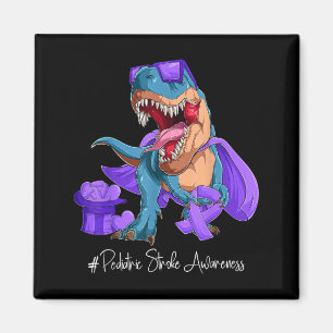 Pediatric Stroke Awareness Month Lila Band Magnet