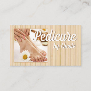 Pedicure Nail Peducurist Feet Wellness-Center Bamb Visitenkarte
