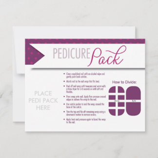Pedicure Pack - Karte mit Umschlag