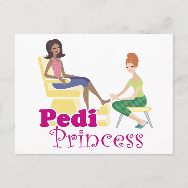Pedicure Princess Postkarte (Vorderseite)