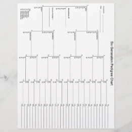 Pedigree Paper der sechsten Generation