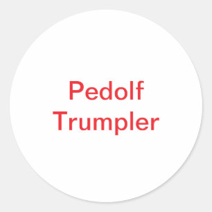 Pedolf Trumpler Hankamer Artjunkhaus Fun Comic Art Runder Aufkleber